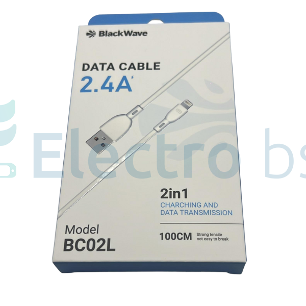BC02L Cable 2,4A BlackWave