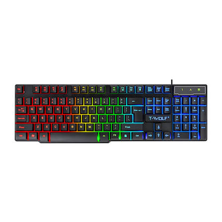Clavier gamer filaire demi mecanique T-WOLF T20