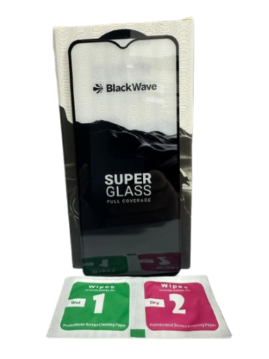 SAM A12 Glass Clear BlackWave Packet de 1