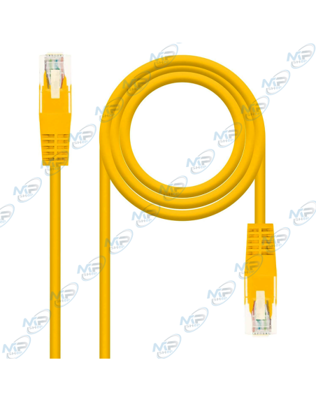 Cable reseaux utp,cat 6,2m,jaune