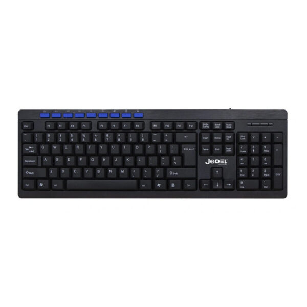 CLAVIER USB HEDEL AZERTY MULTIMEDIA K611-BLACK